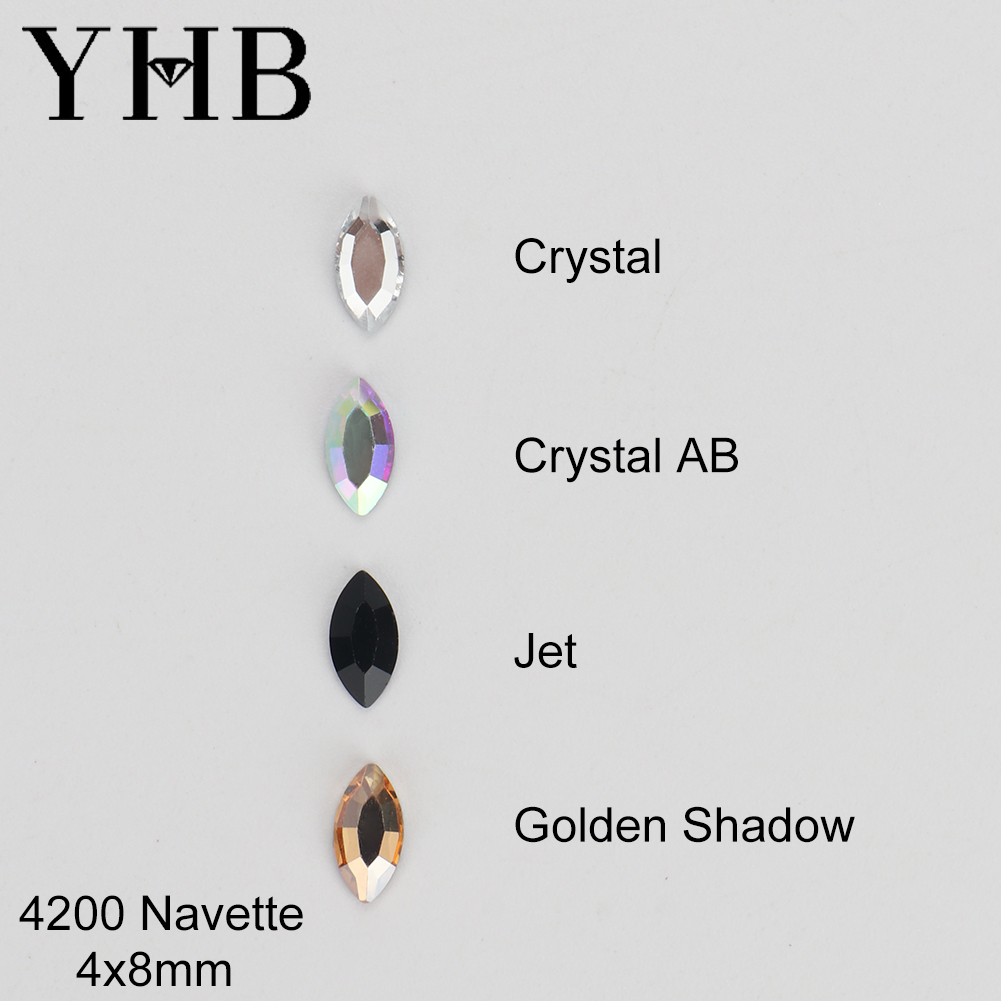 Platinum 8280 - YHB Glitter Crystal Cristales Strass Flatback
