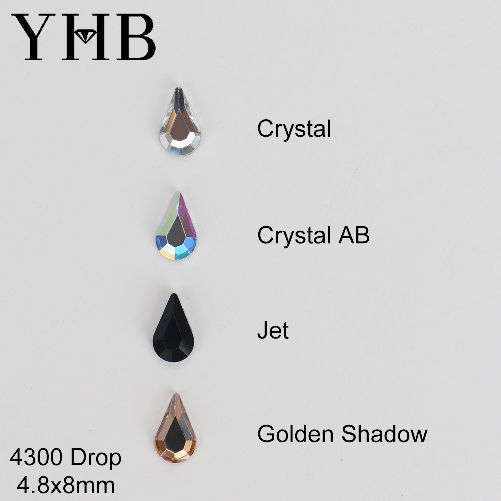 Platinum 8280 - YHB Glitter Crystal Glass Strass Flatback