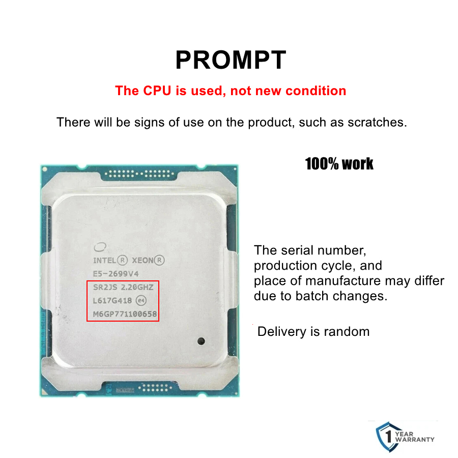 Intel xeon E5 2699 V4  CPU 22- - огляд і ціна E5 2699 V4