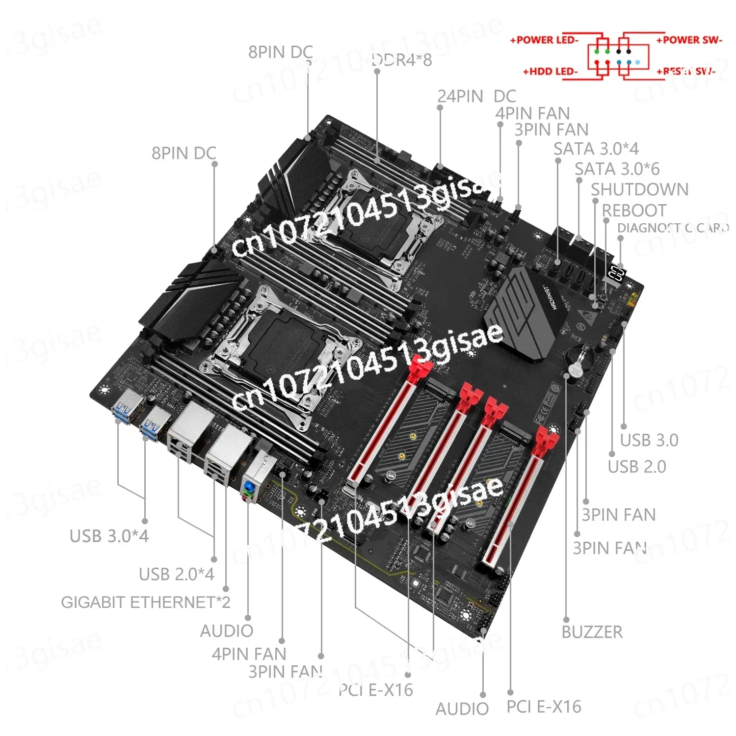 Mechanic X99 D8 MAX Main Board - огляд і ціна E5 2699 V4