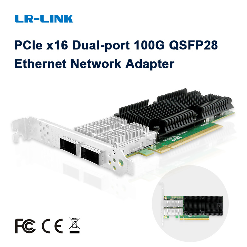 LR-LINK 1014PF 100G Network Ca - огляд і ціна 100Gbe Qsfp28 Network Card